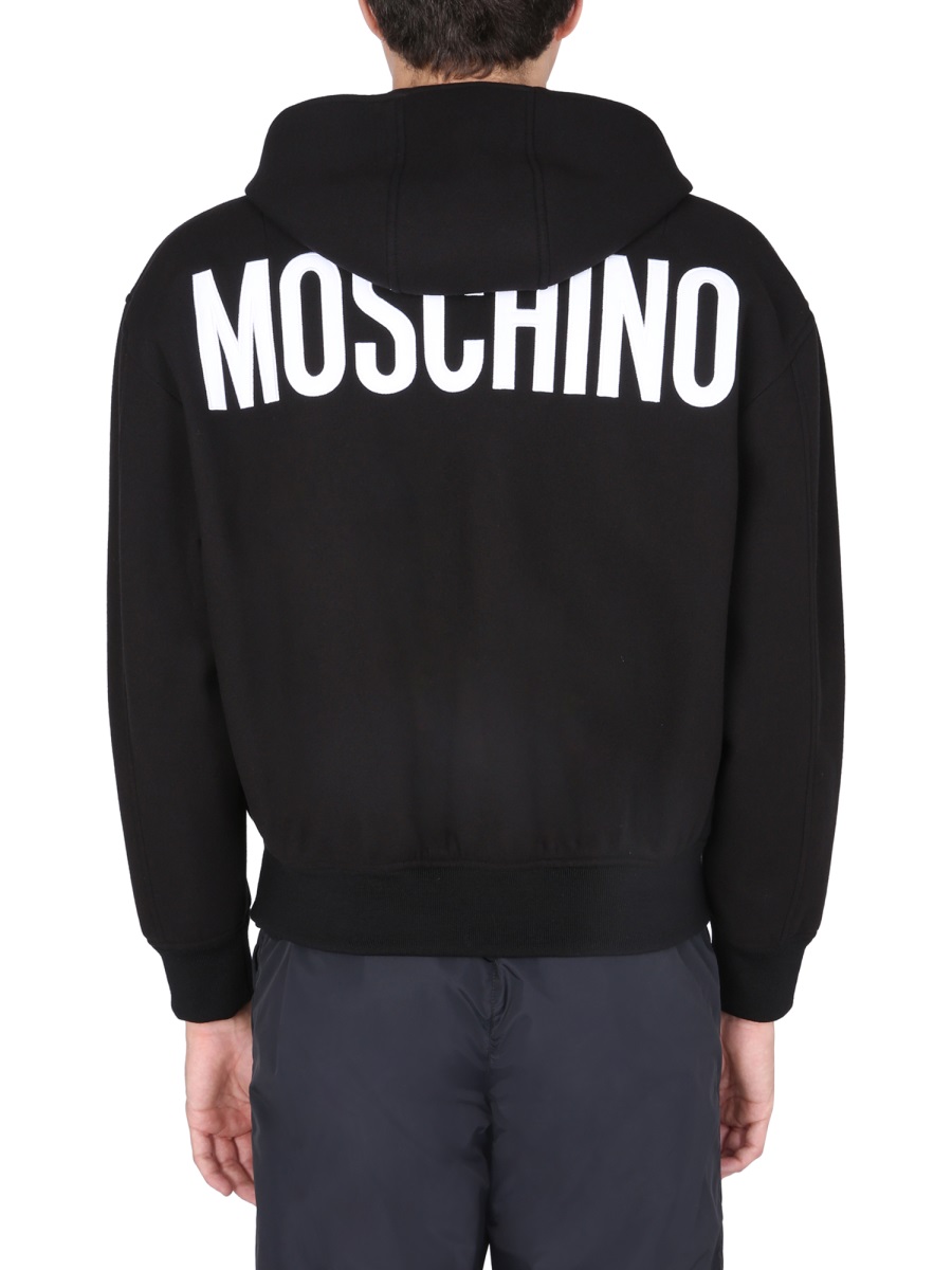 Moschino JACKET WITH LOGO Zwart