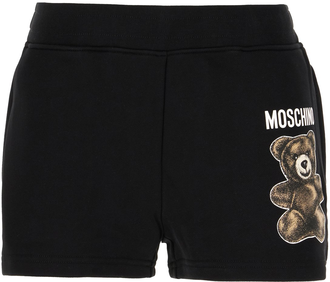 Moschino Moschino Black cotton shorts Zwart