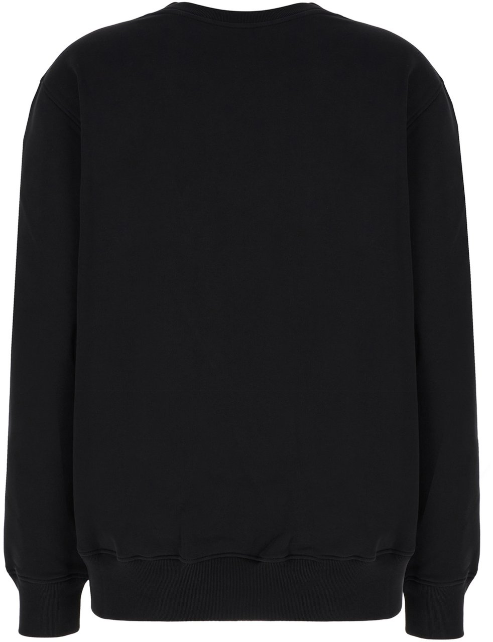 Moschino Moschino Black cotton sweatshirt Zwart