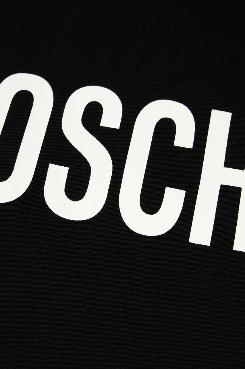 Moschino Moschino Black cotton sweatshirt Zwart