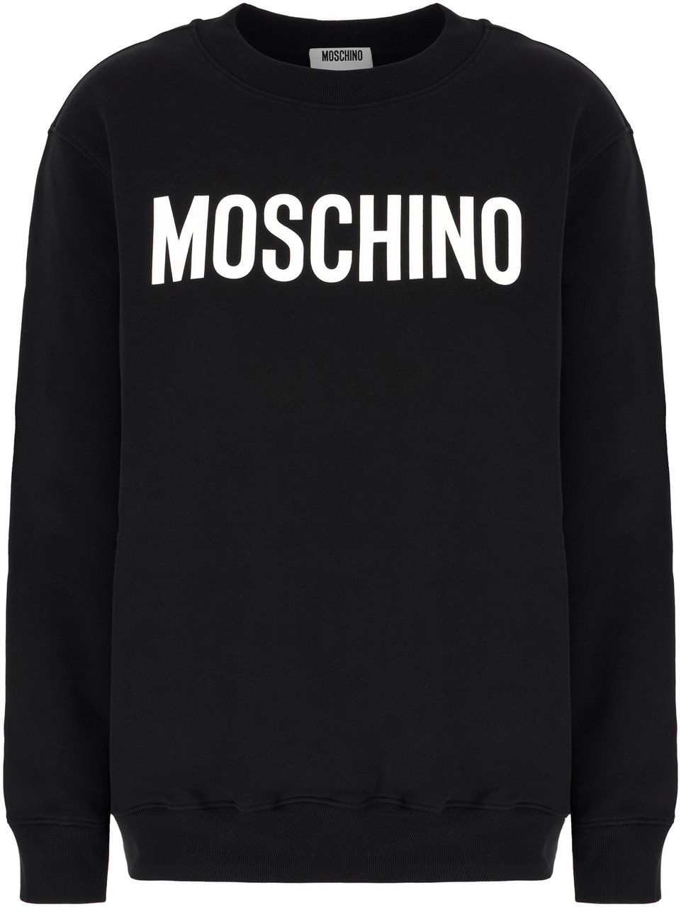 Moschino Moschino Black cotton sweatshirt Zwart