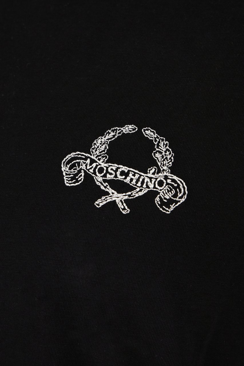 Moschino Moschino Black cotton t-shirt Zwart