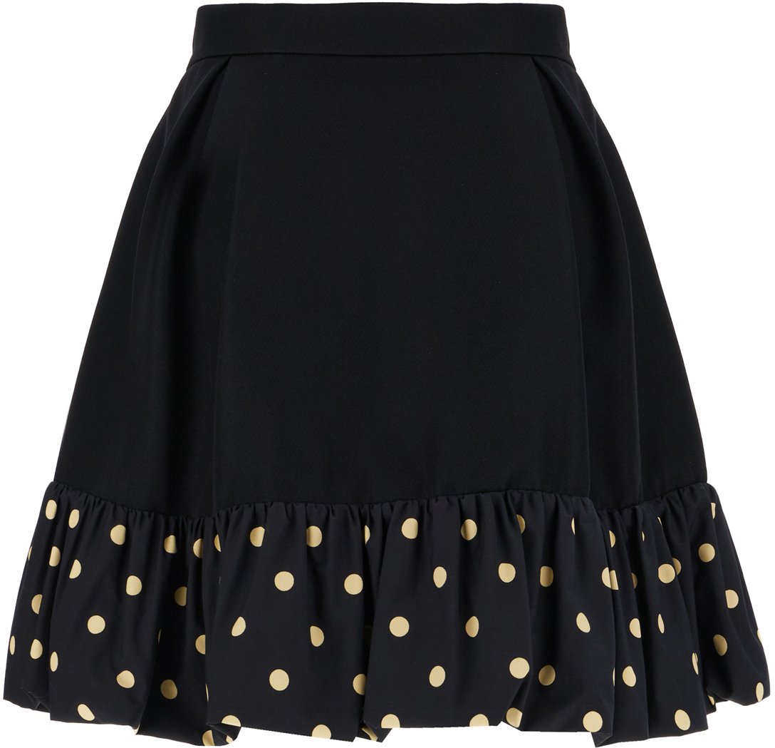 Moschino Moschino Black wool blend skirt Zwart