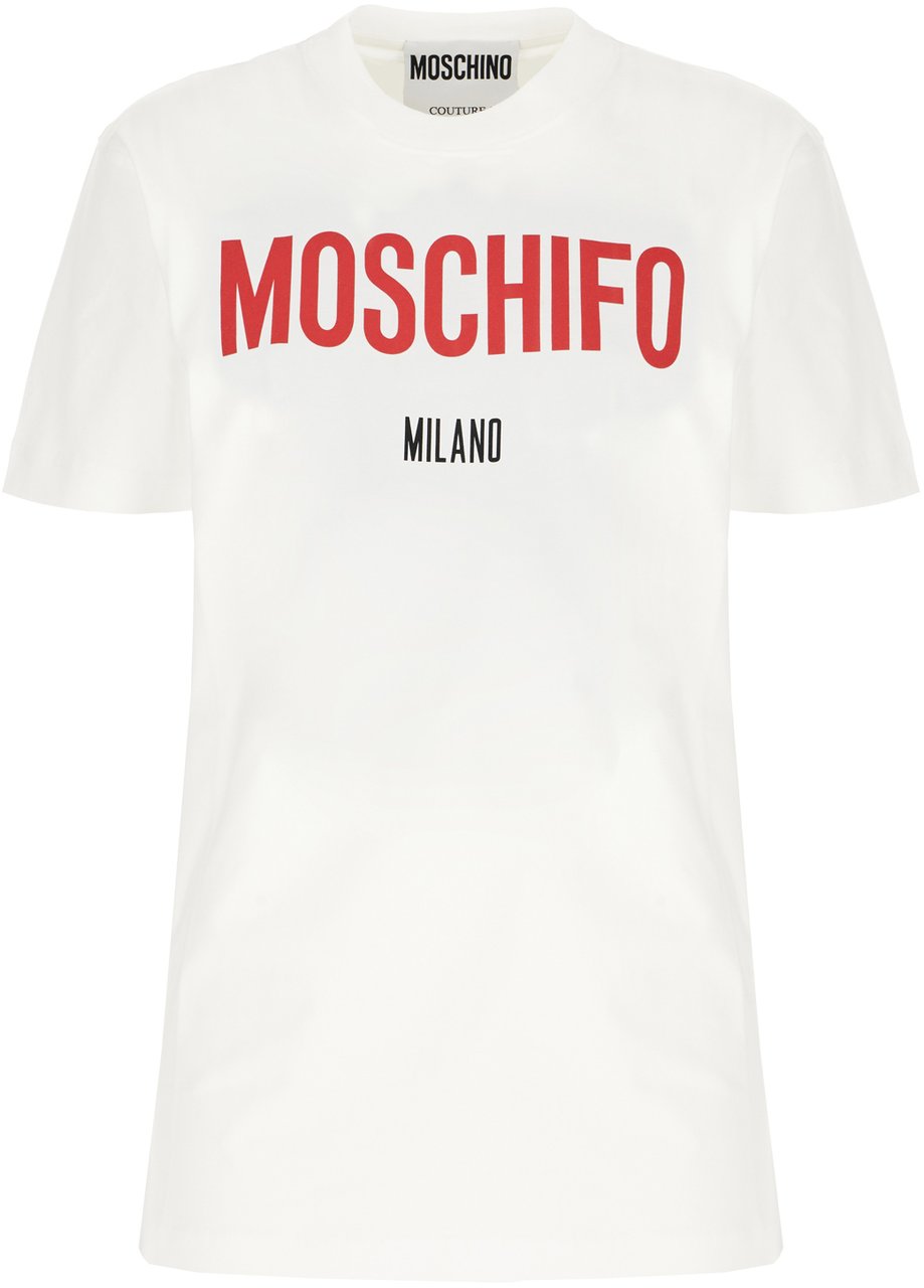 Moschino White cotton t-shirt Wit