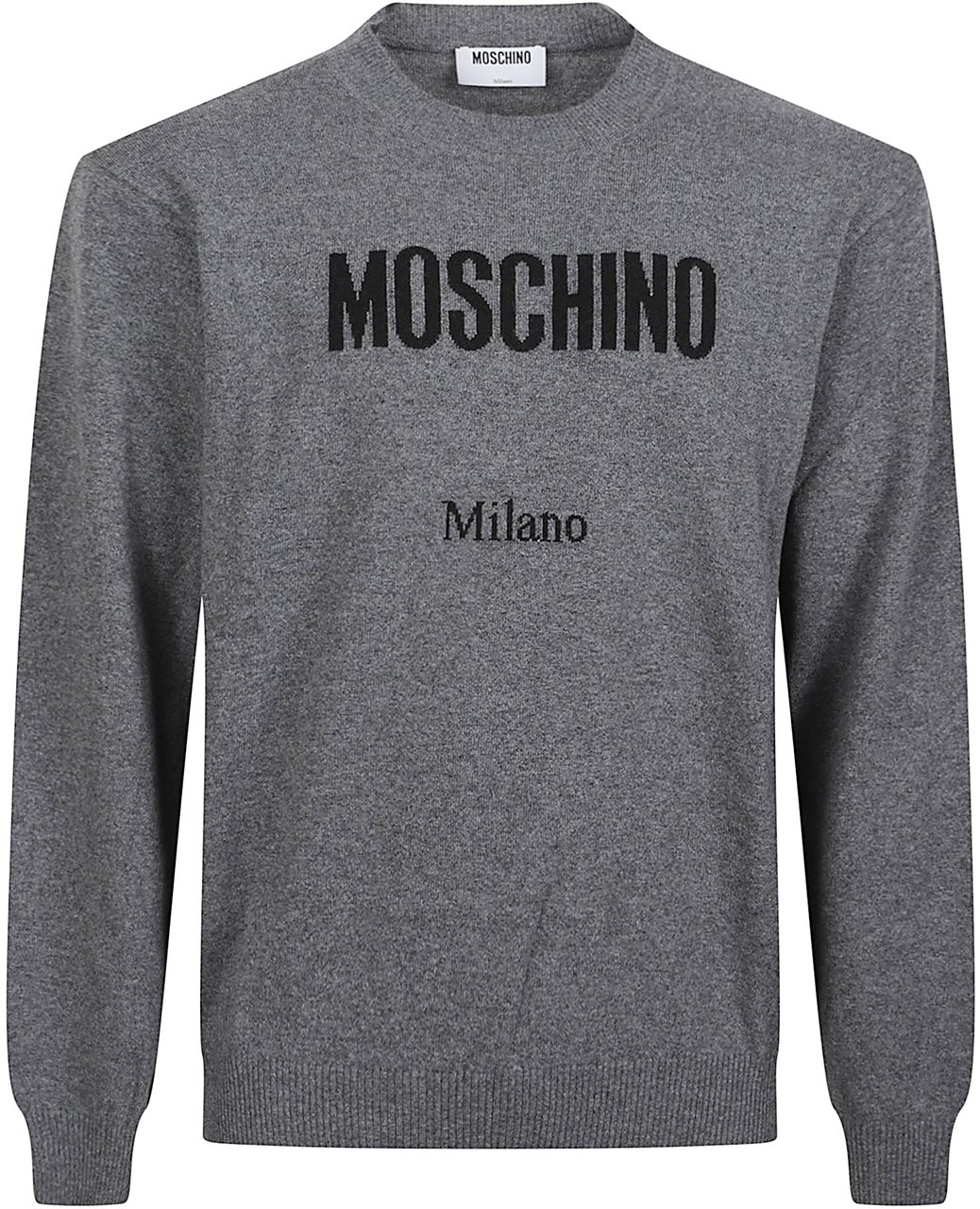 Moschino Print Logo Sweater Grey Grijs