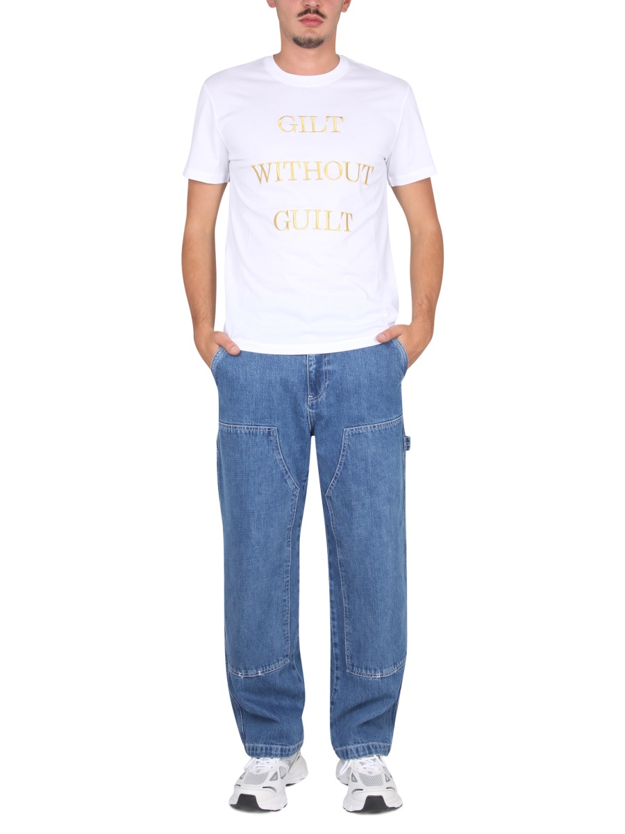 Moschino "GUILT WITHOUT GUILT" T-SHIRT Wit