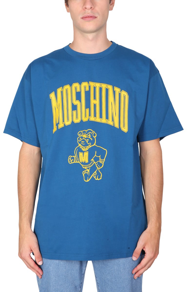 Moschino T-SHIRT WITH PRINT Blauw