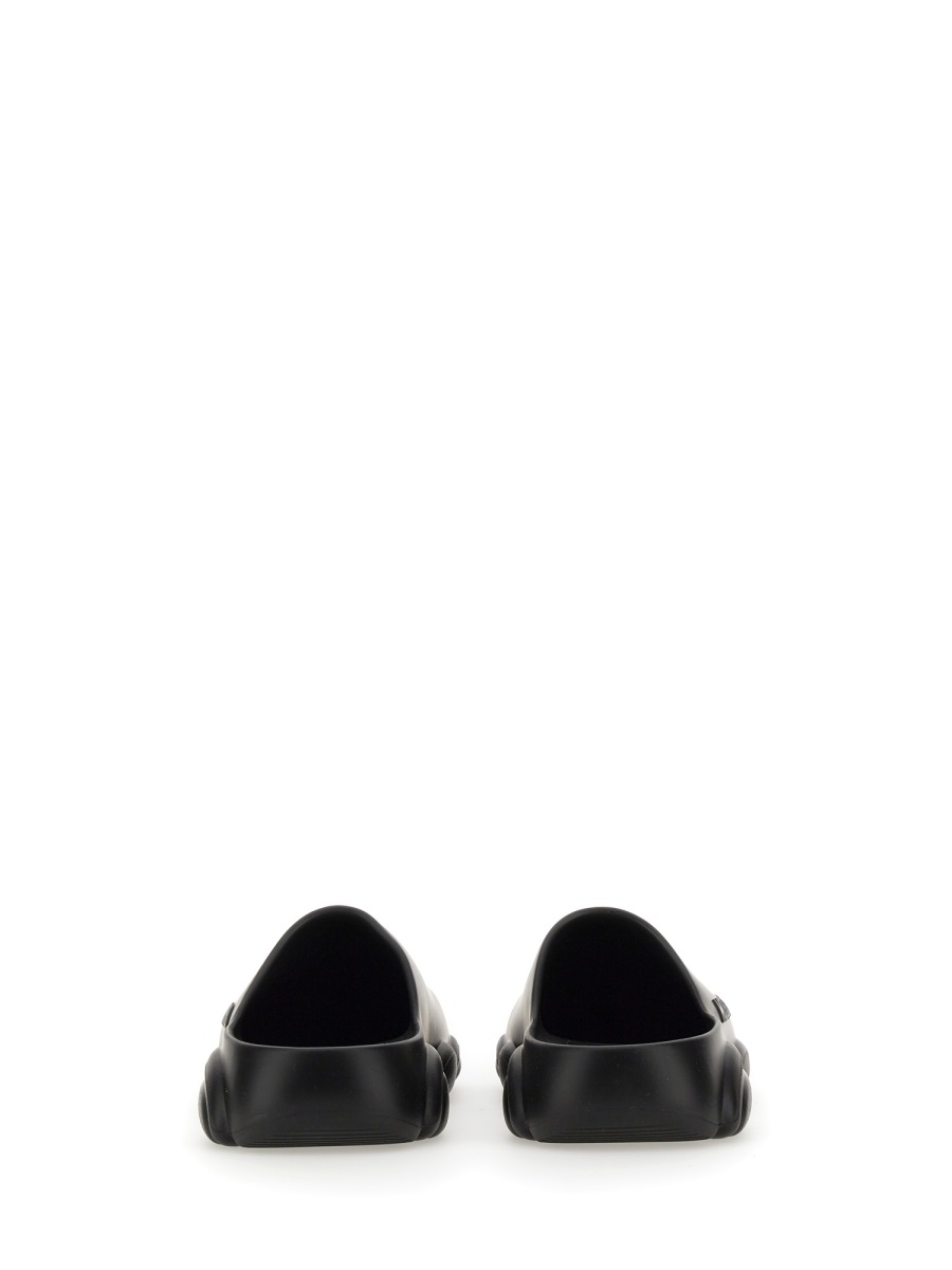 Moschino RUBBER TEDDY SOLE MULES Zwart