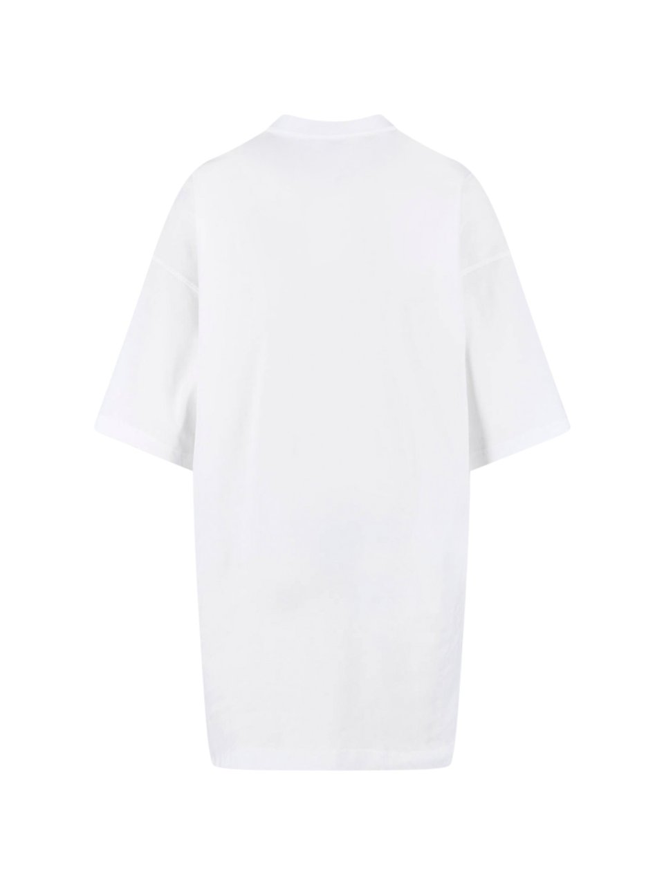 Moschino White Teddy Bear Logo Cotton Dress Wit