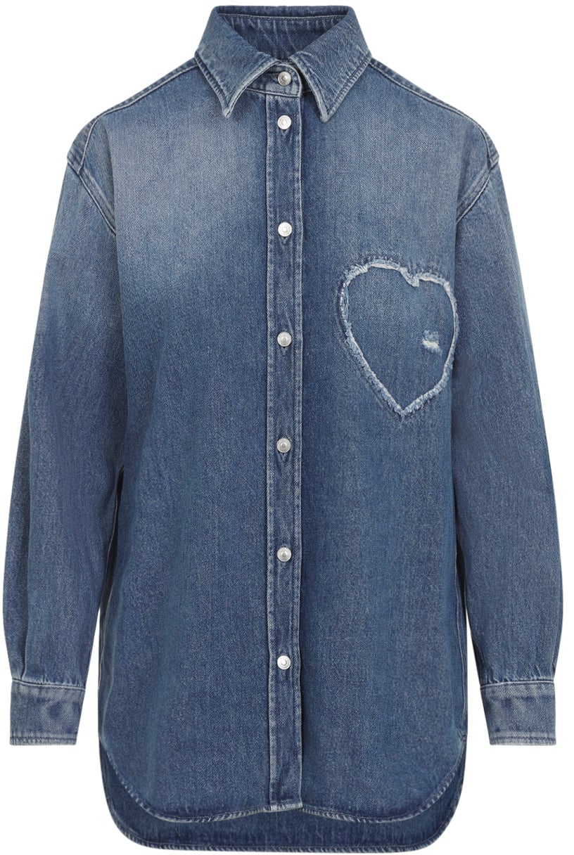 Moschino Moschino Heart Denim Shirt Divers