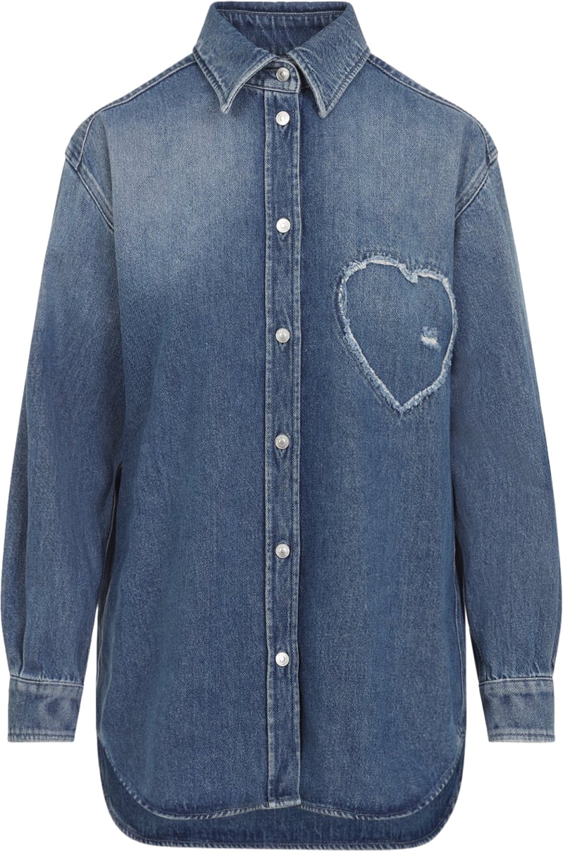 Moschino Moschino Heart Denim Shirt Divers