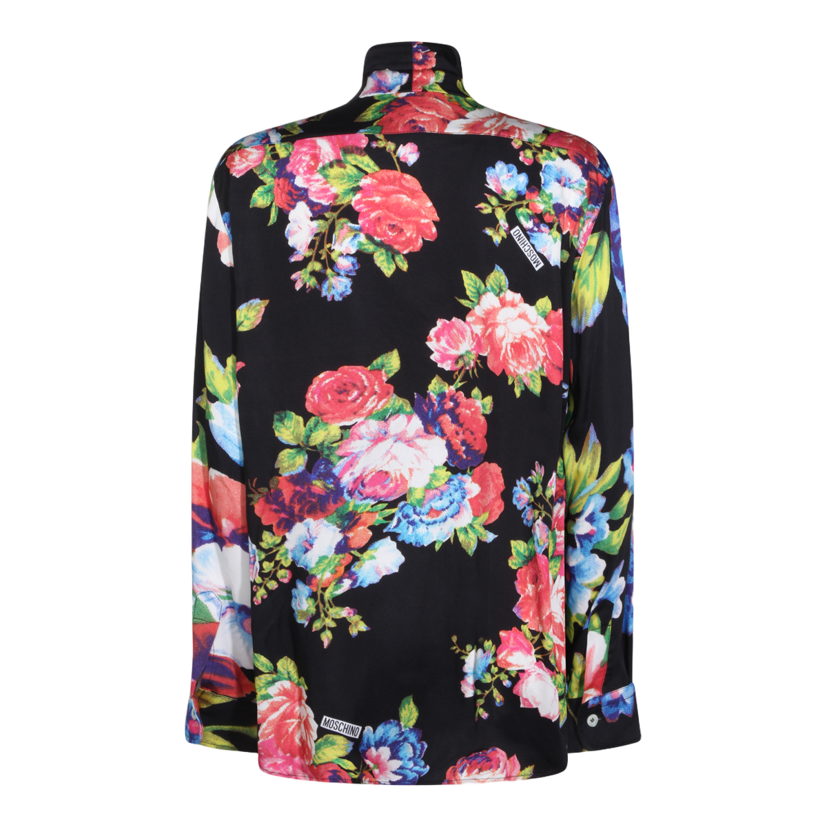 Moschino Tailored Black Shirt with Button-Down Front Zwart