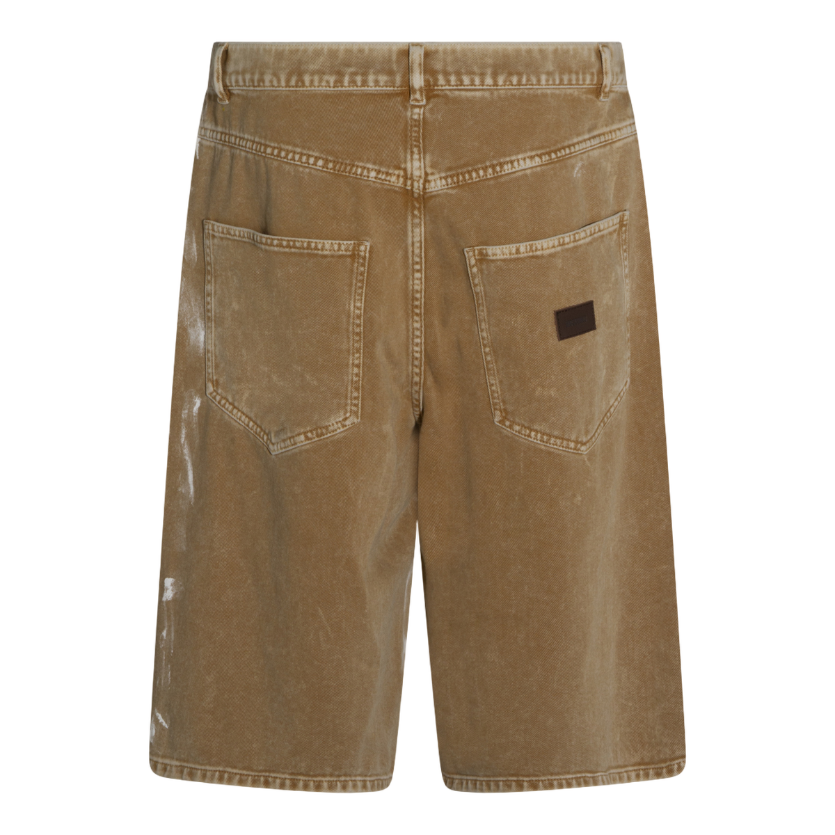 Moschino Artistic Paint Splatter Mid-Length Shorts Bruin