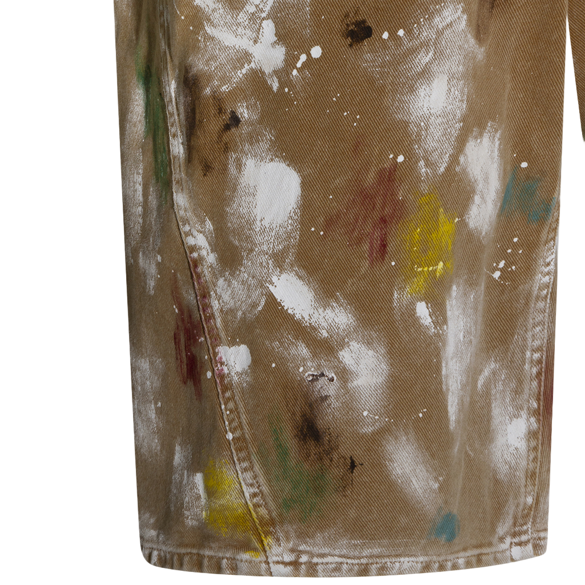 Moschino Artistic Paint Splatter Mid-Length Shorts Bruin