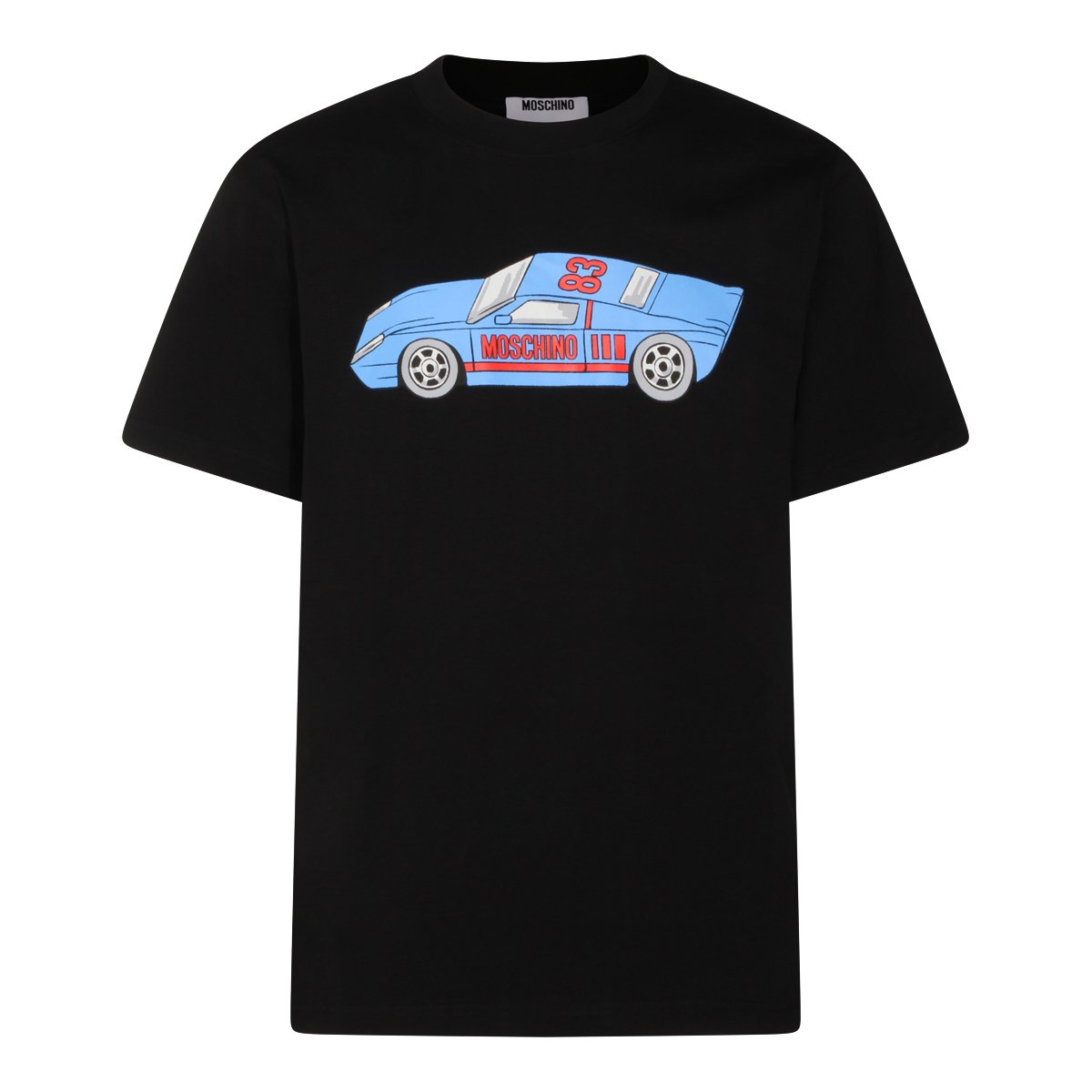 Moschino Short-Sleeve Black T-Shirt Zwart