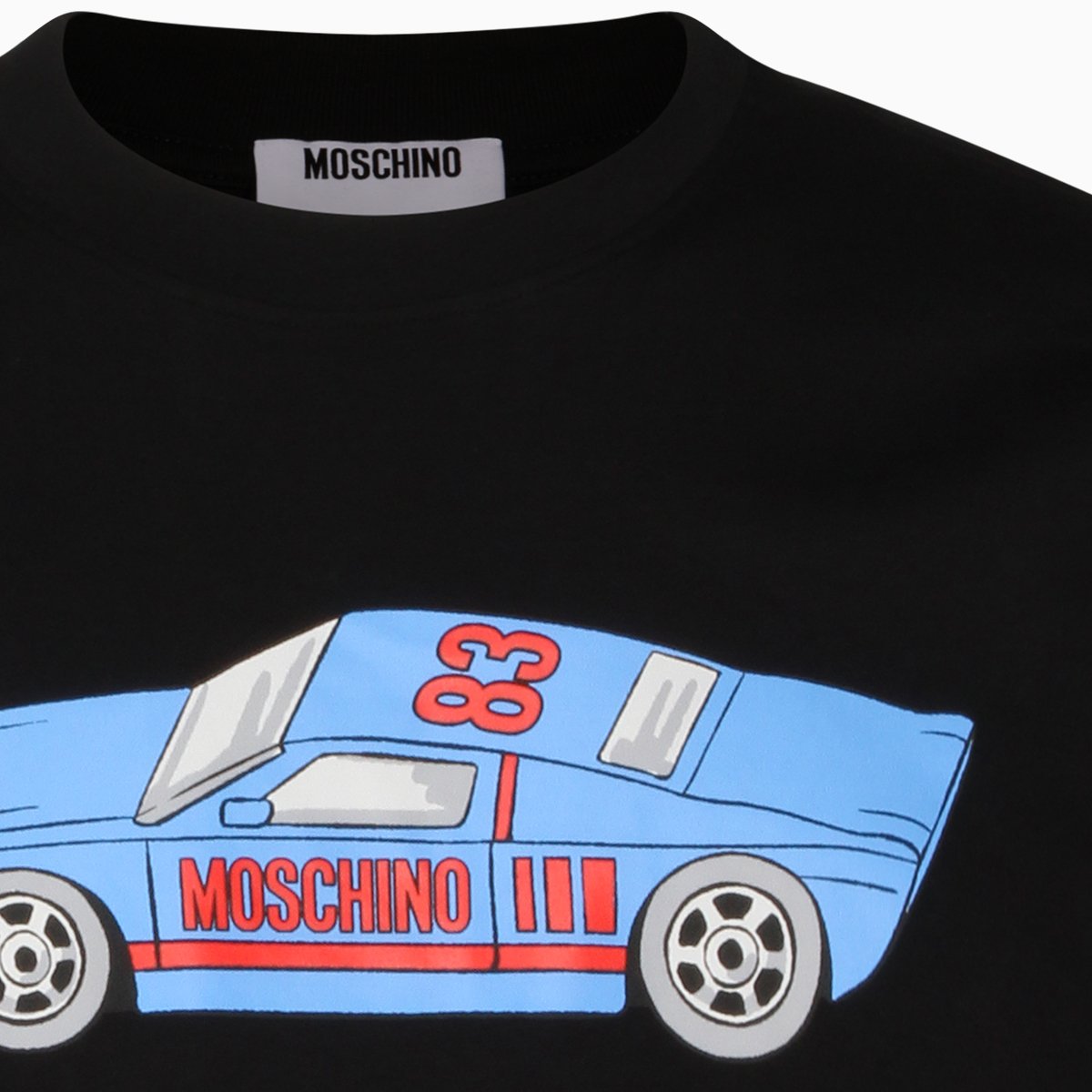 Moschino Short-Sleeve Black T-Shirt Zwart