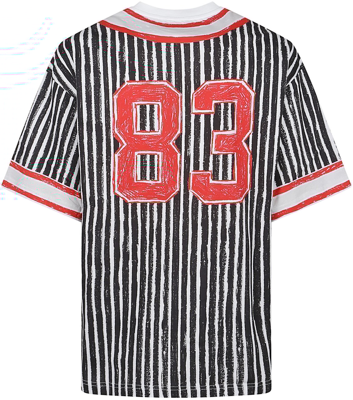 Moschino Logo Printed Striped T-shirt Multicolour Divers