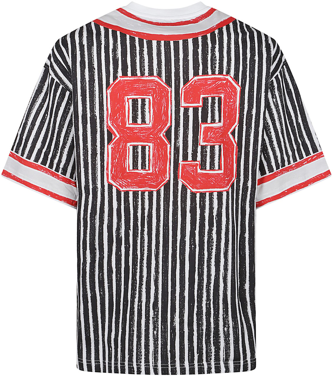 Moschino Logo Printed Striped T-shirt Multicolour Divers