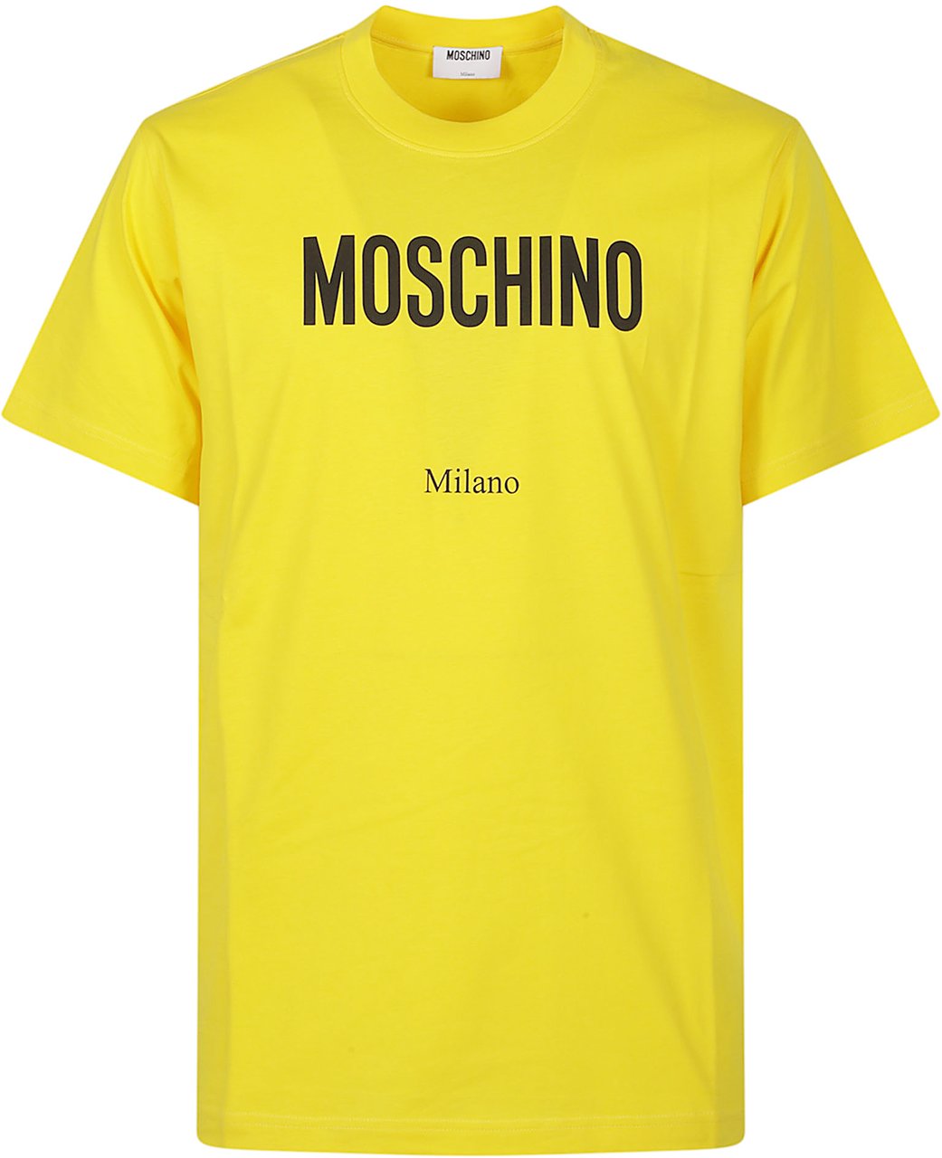 Moschino Logo Print T-shirt Yellow Geel