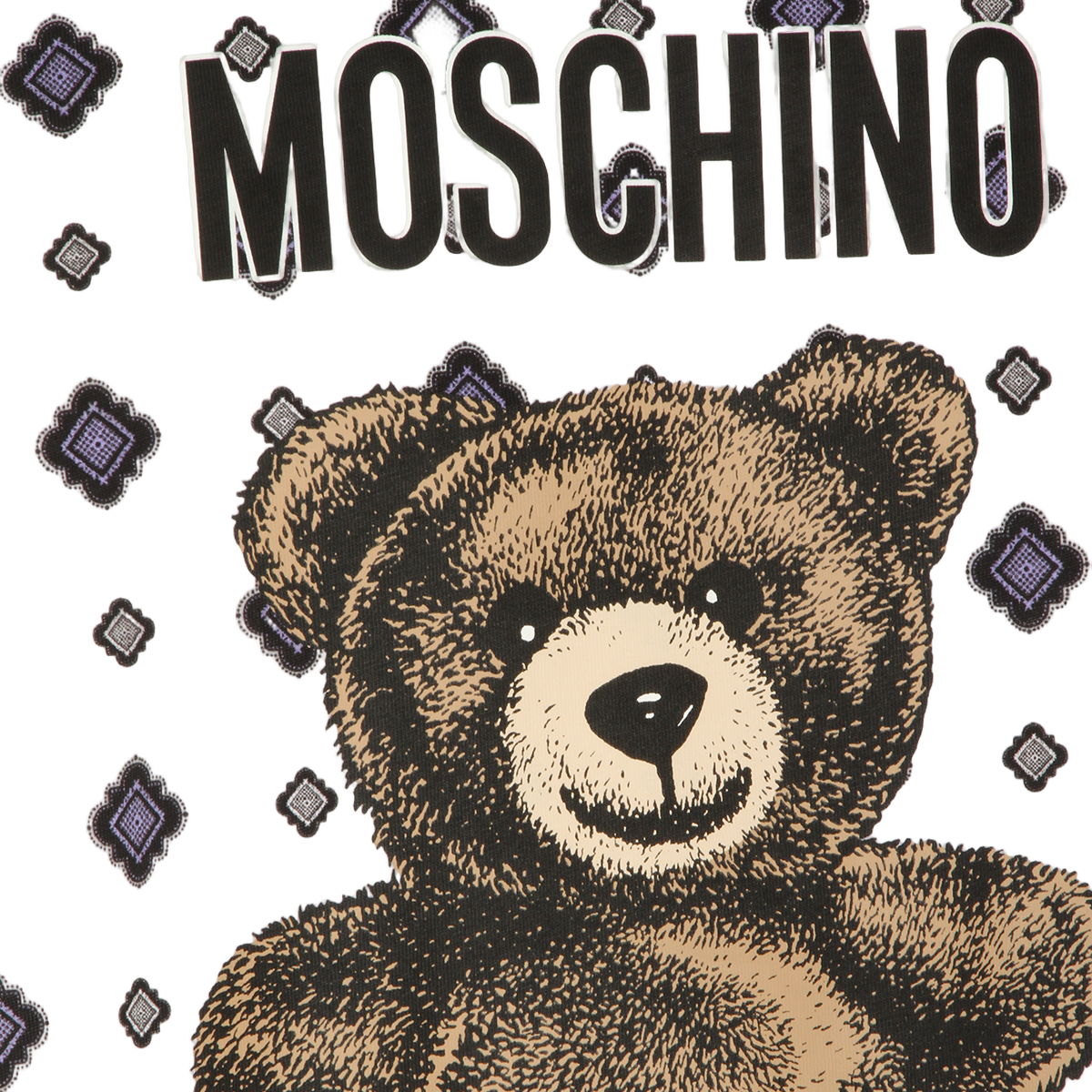 Moschino Classic Fit Graphic T-Shirt Wit