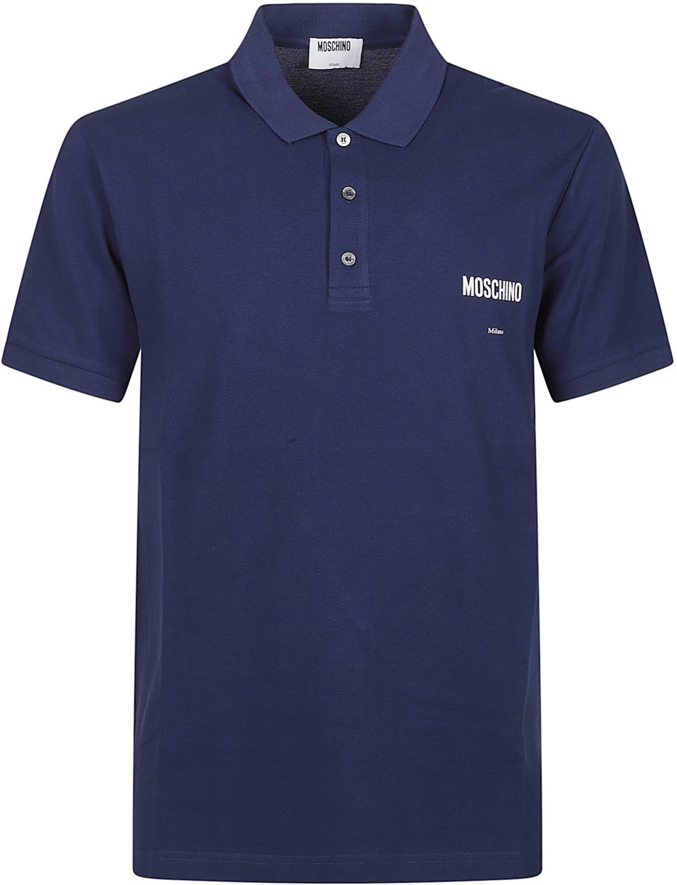 Moschino Short Sleeve Polo Shirt Blue Blauw