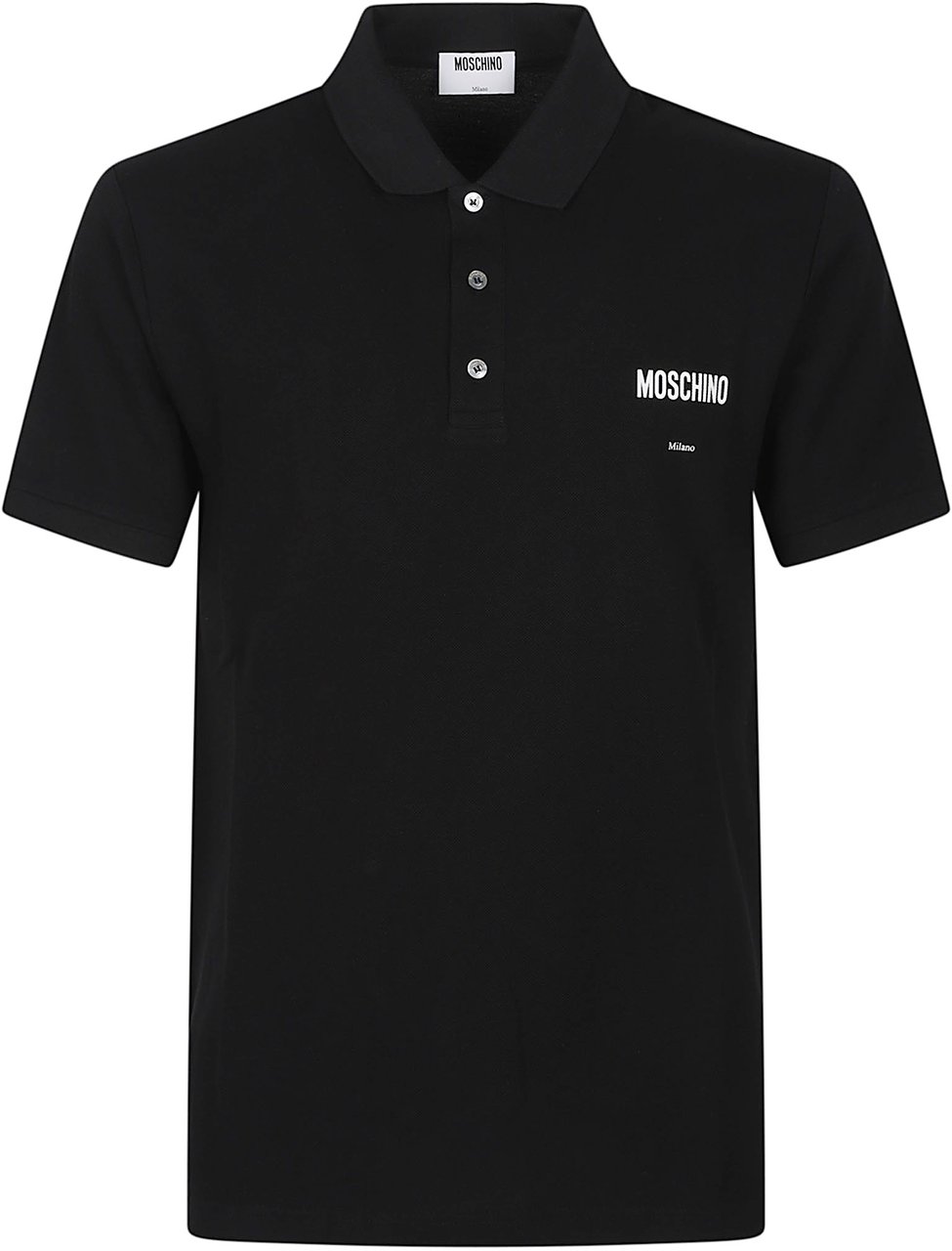 Moschino Short Sleeve Polo Shirt Black Zwart