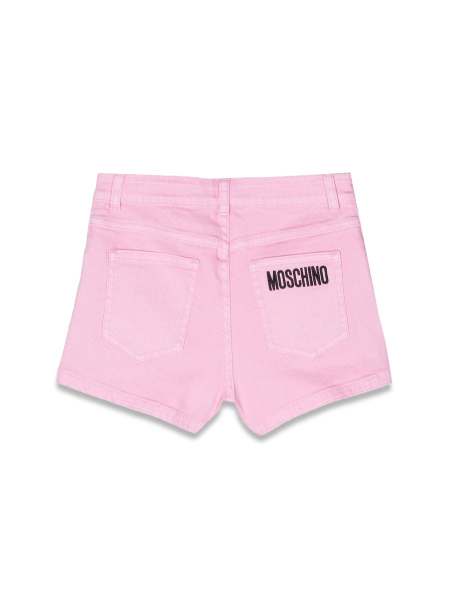 Moschino toy pop patch shorts Roze