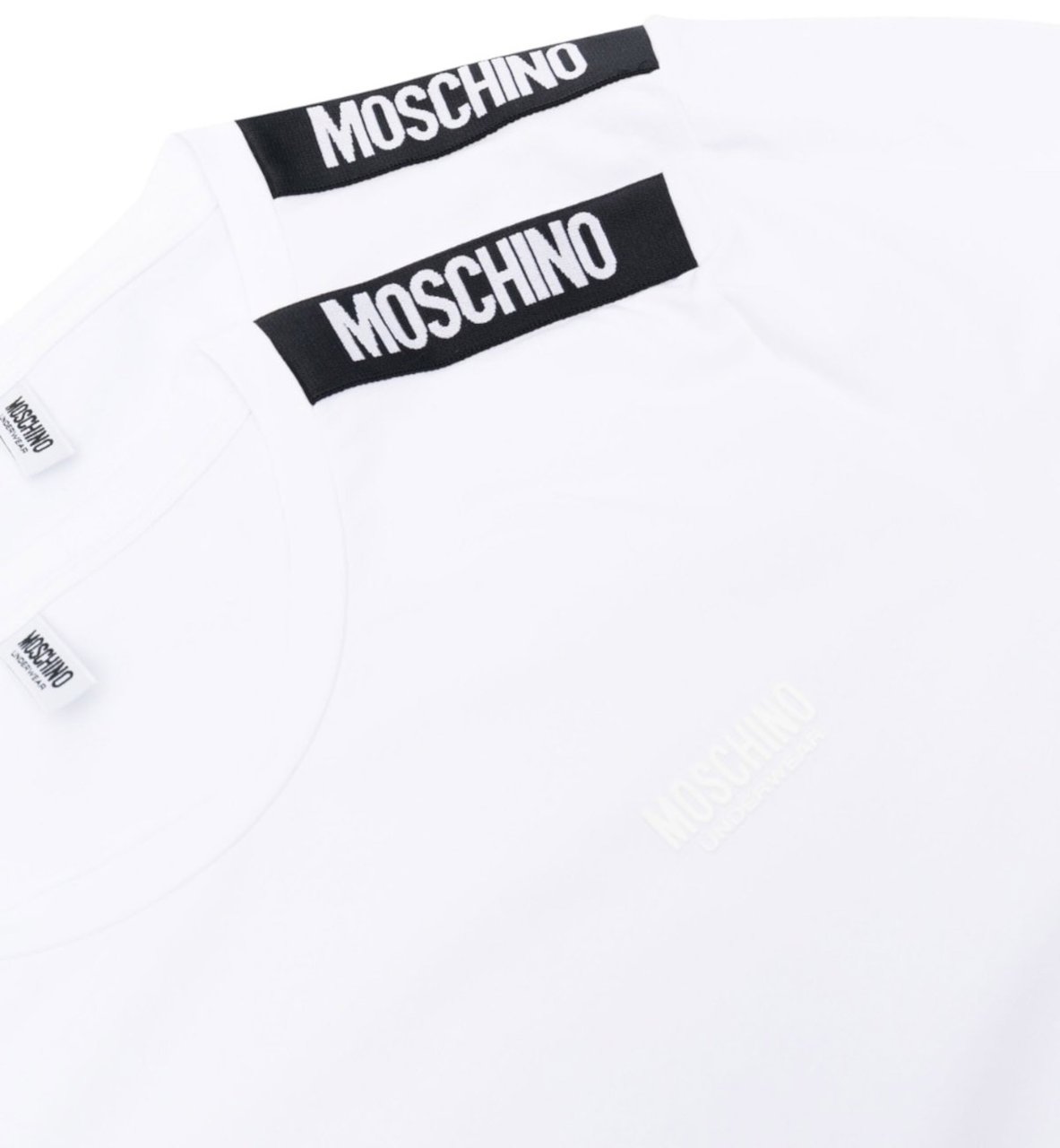 Moschino T-Shirts And Polos White Wit