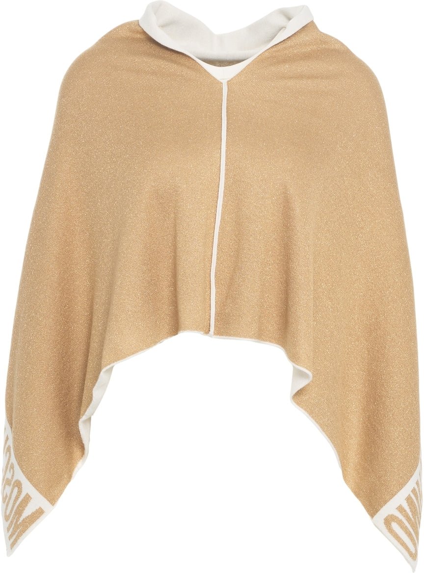 Moschino Cape with logo details Goud