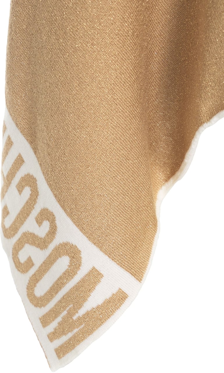 Moschino Cape with logo details Goud