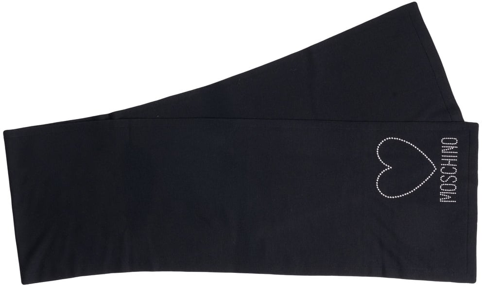 Moschino Scarf with embroidery Zwart