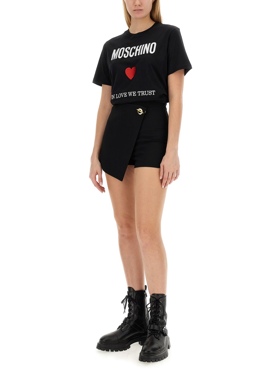 Moschino T-SHIRT WITH LOGO Zwart