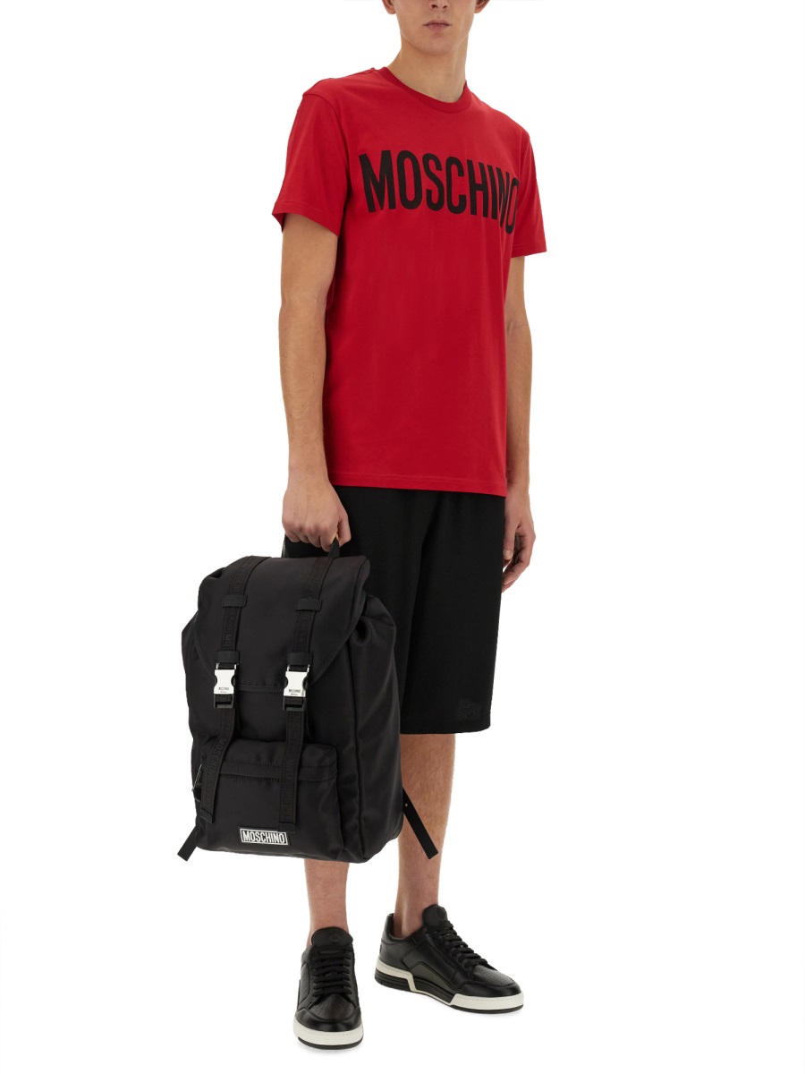 Moschino BERMUDA WITH LOGO Zwart