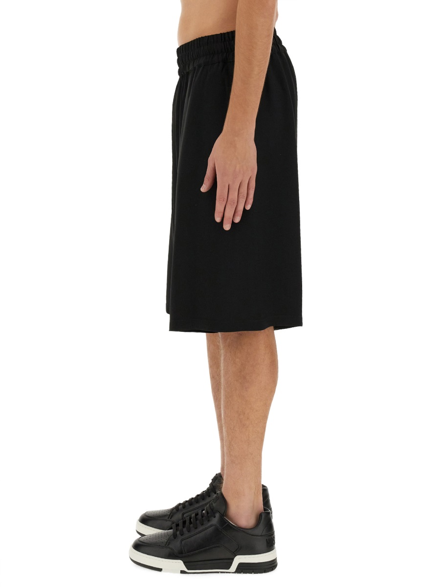 Moschino BERMUDA WITH LOGO Zwart