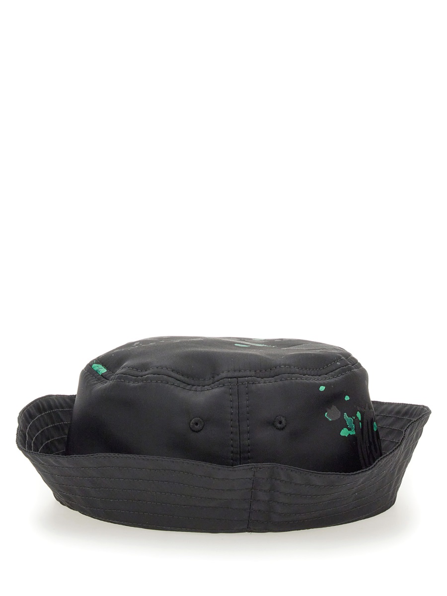 Moschino BUCKET HAT WITH LOGO Zwart