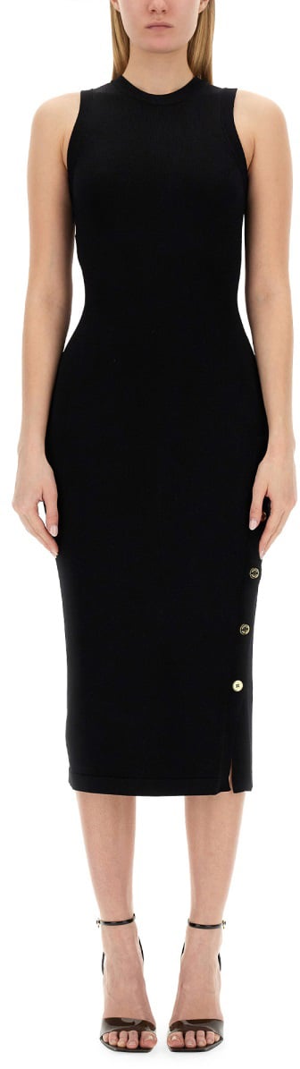 Moschino BUTTONED DRESS Zwart