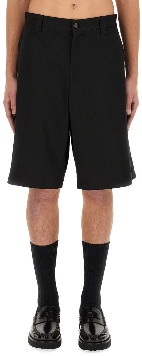 Moschino BERMUDA WITH LOGO Zwart