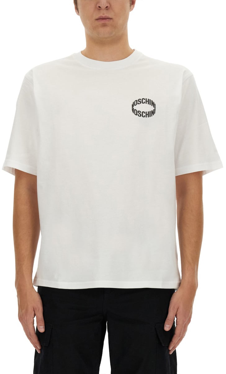 Moschino T-SHIRT WITH LOGO Wit