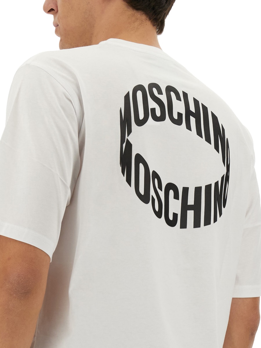 Moschino T-SHIRT WITH LOGO Wit