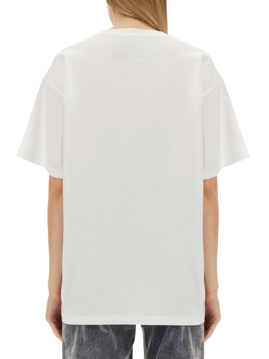 Moschino T-SHIRT WITH LOGO Wit