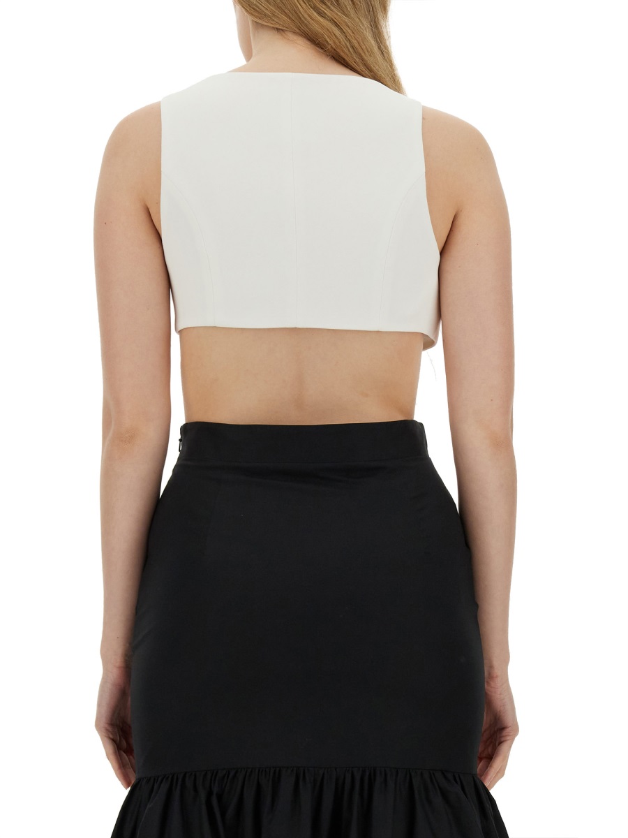 Moschino VESTS WITH ROSE. Wit