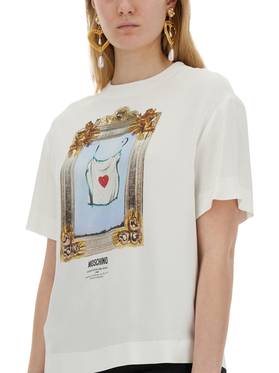 Moschino "GONE WITH THE WIND" T-SHIRT Wit