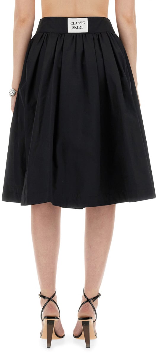 Moschino POPLIN SKIRT Zwart