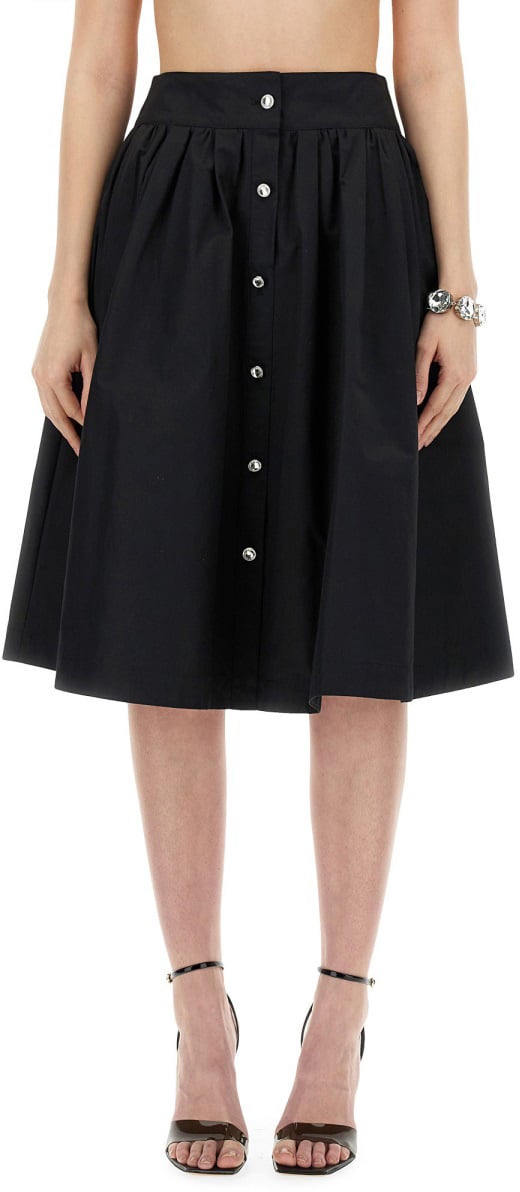 Moschino POPLIN SKIRT Zwart