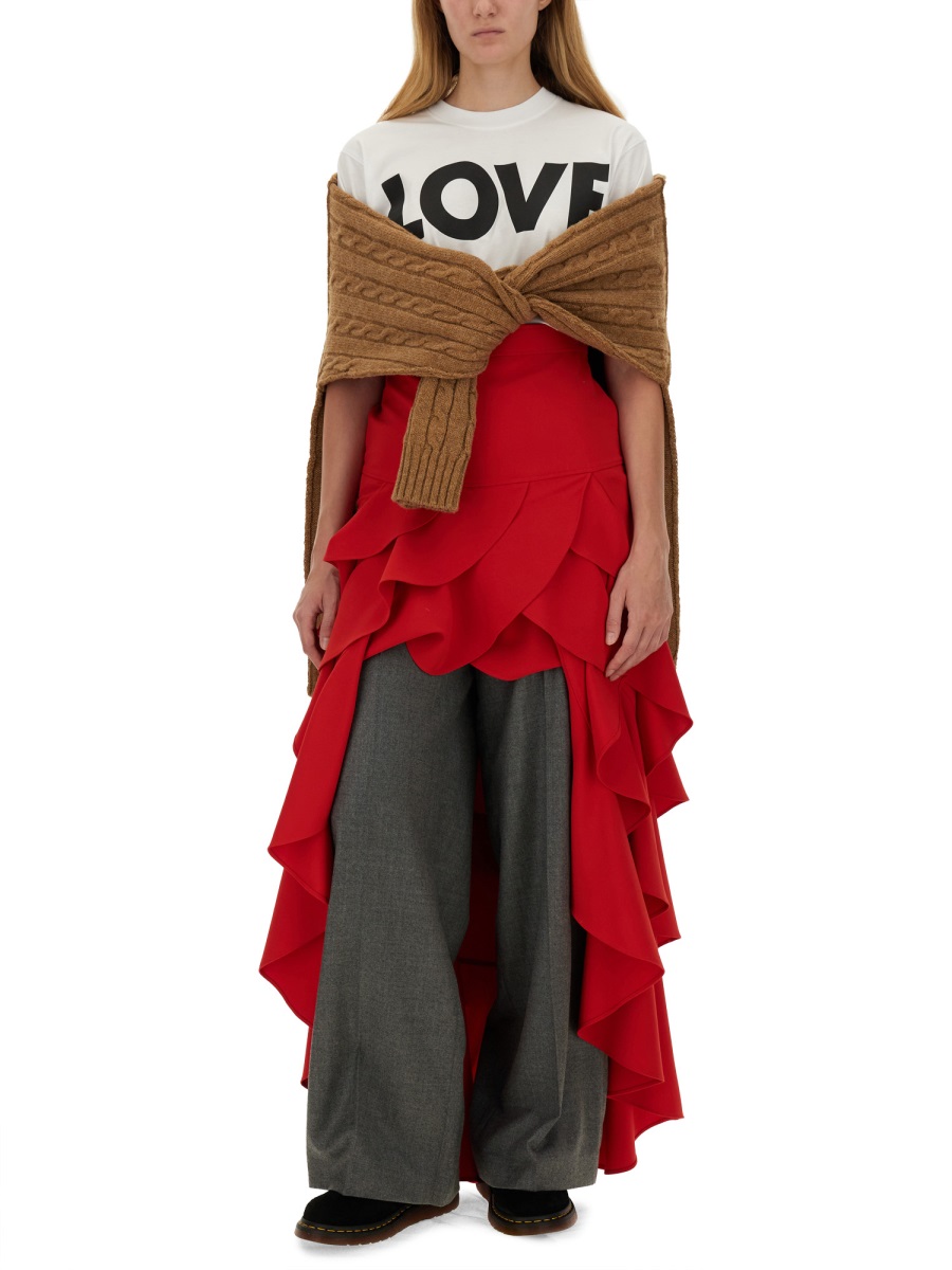 Moschino T-SHIRT WITH LOGO Wit