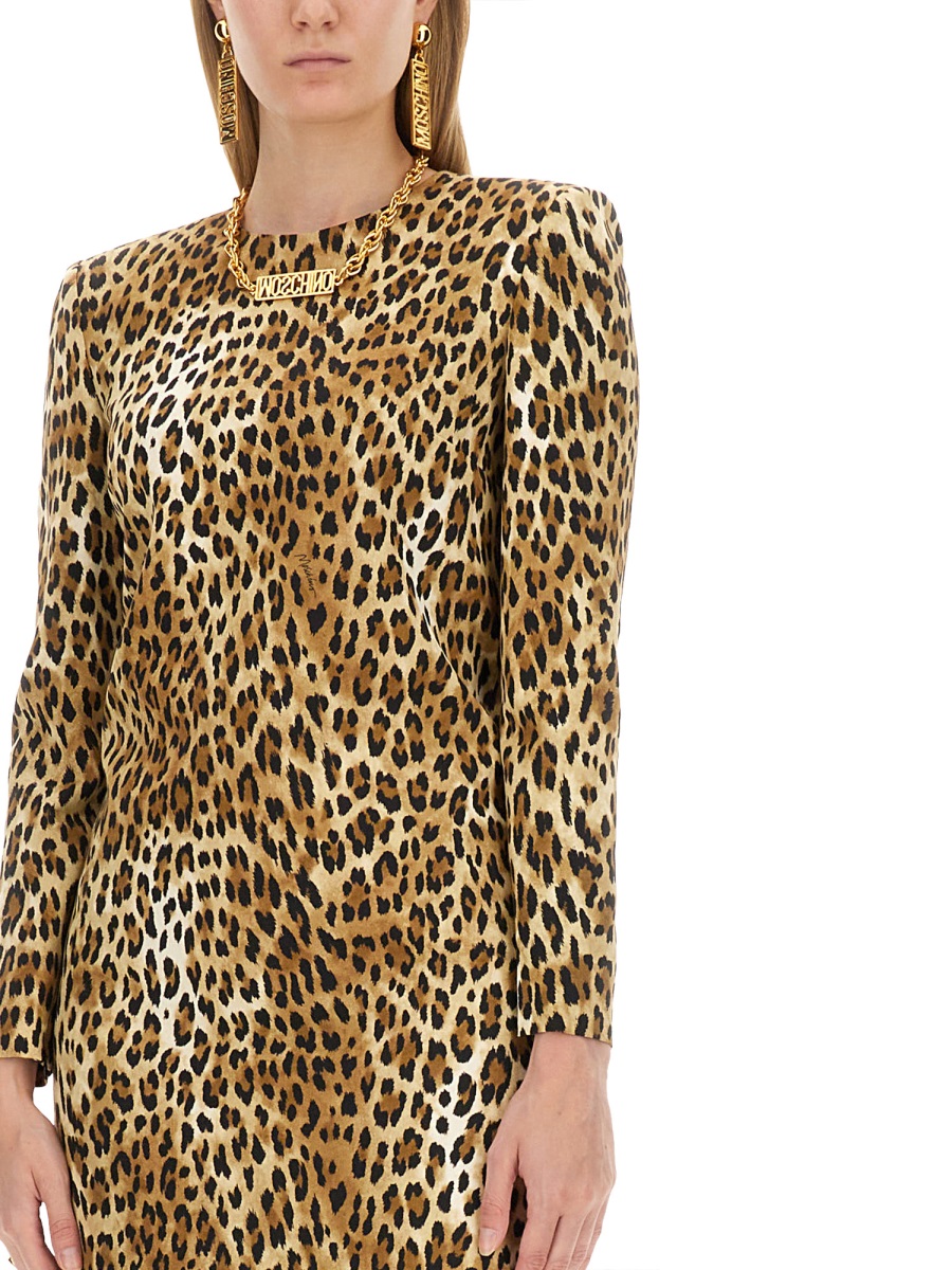 Moschino DRESS WITH ANIMAL PATTERN Dierenprint