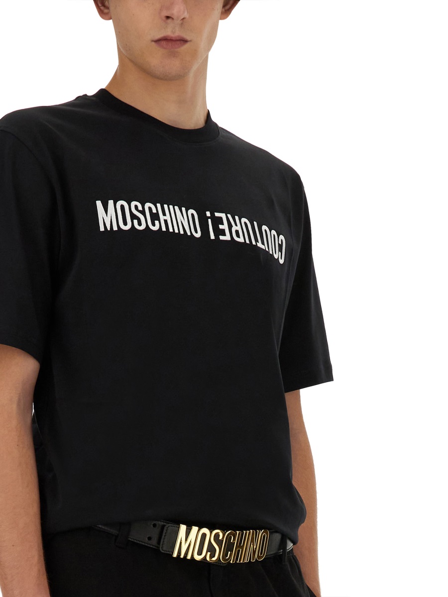 Moschino T-SHIRT WITH LOGO Zwart