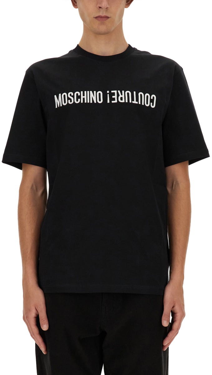 Moschino T-SHIRT WITH LOGO Zwart