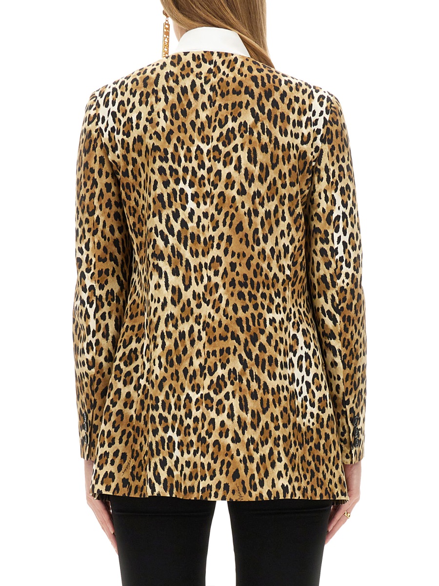Moschino JACKET WITH ANIMAL PATTERN Dierenprint