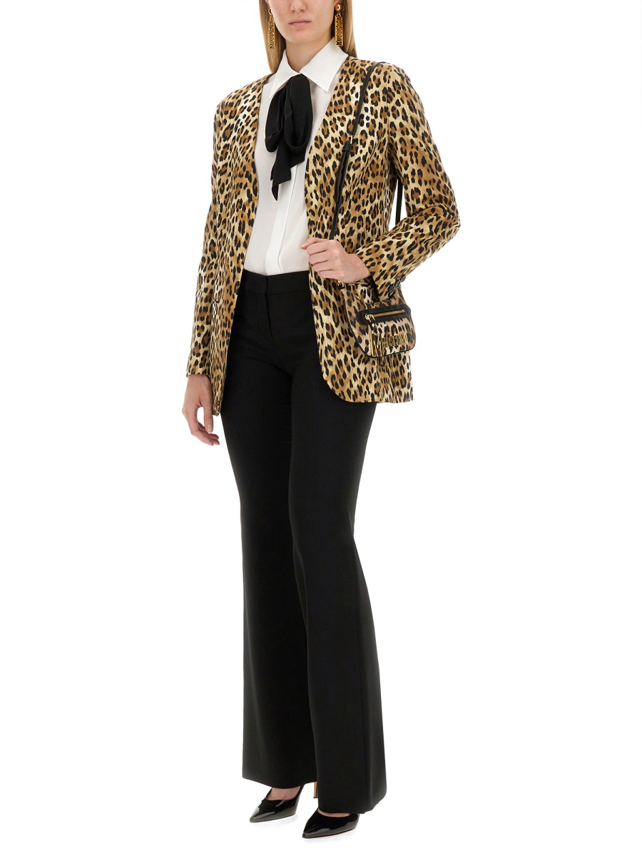 Moschino JACKET WITH ANIMAL PATTERN Dierenprint
